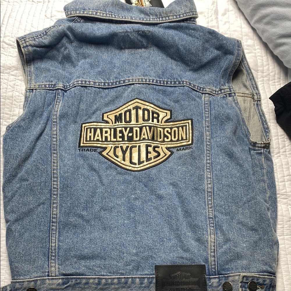 Harley-Davidson Blue Denim Vest